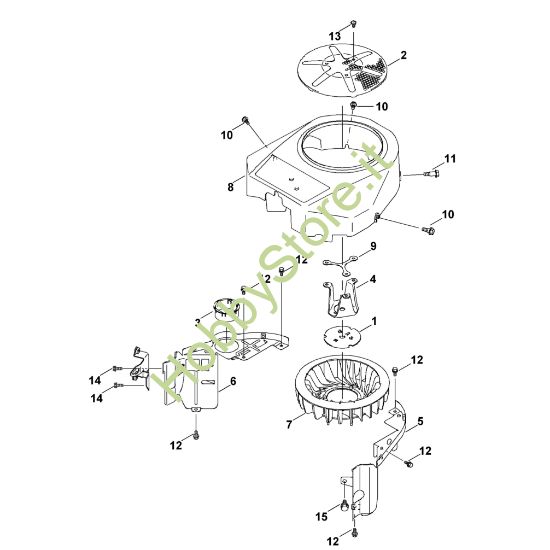 Picture of F - Copertura/girante ventilatore FH381V-AS51